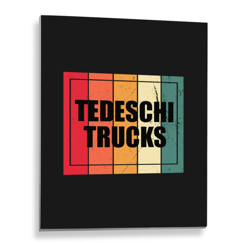 Personalized Name Trucks Birthday 70s 80s 90s Vintage Styles Metal Print Vertical | Artistshot