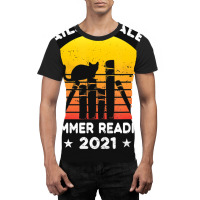 Hot Trend Summer Reading 2021 Tails And Tales Retro Sunset Graphic T-shirt | Artistshot