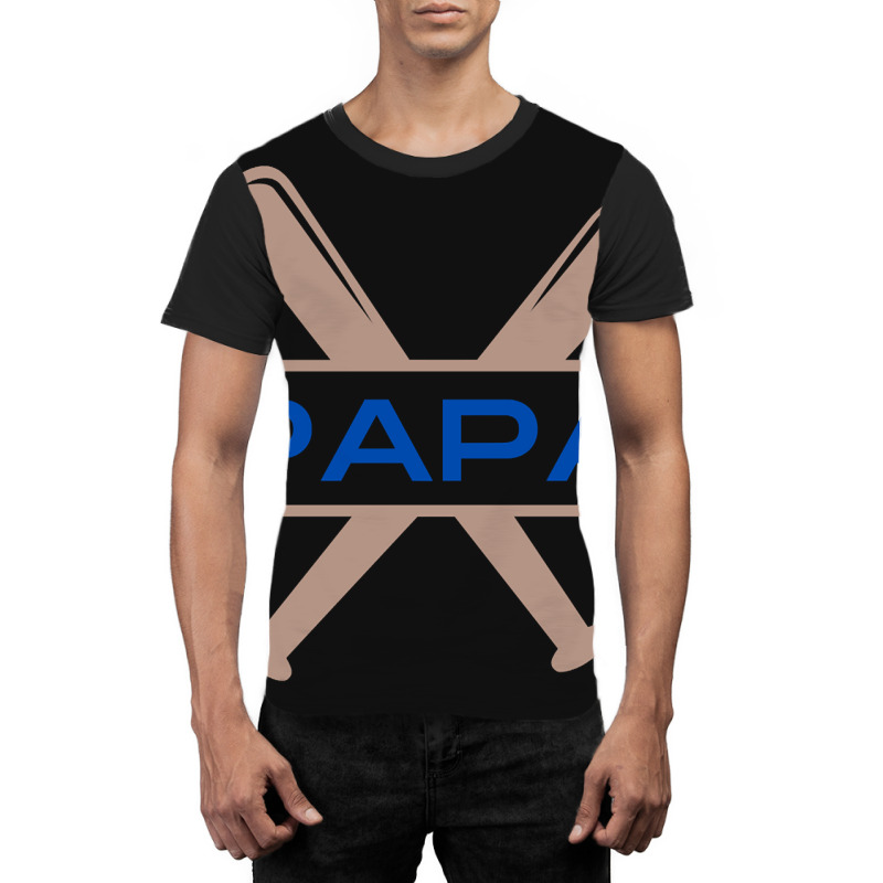 Baseball Papa Graphic T-shirt | Artistshot