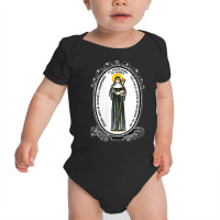 Womens Saint Hildegard Of Bingen Scivias Catholic Mystic Visionary V N Baby Bodysuit | Artistshot