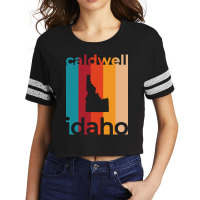 Caldwell Idaho Retro Scorecard Crop Tee | Artistshot