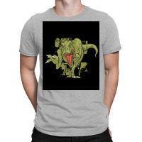 Green Trex Tyrannosaurus Dinosaur Poster Summer T-shirt | Artistshot