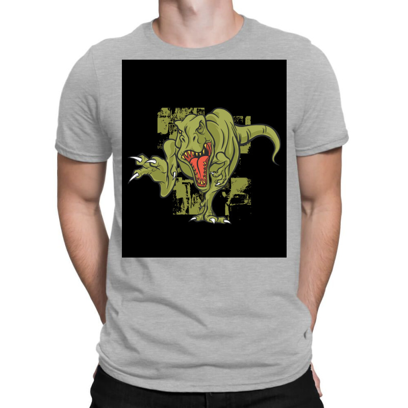 Green Trex Tyrannosaurus Dinosaur Poster Summer T-shirt | Artistshot