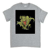 Green Trex Tyrannosaurus Dinosaur Poster Summer Classic T-shirt | Artistshot