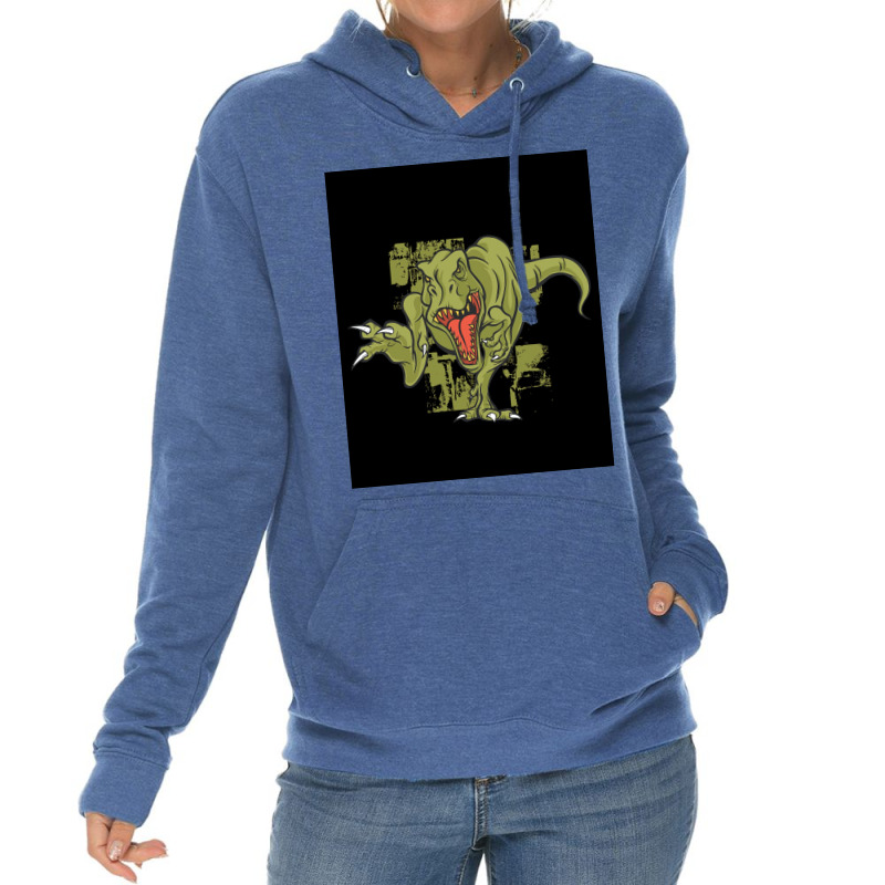 Green Trex Tyrannosaurus Dinosaur Poster Summer Lightweight Hoodie | Artistshot