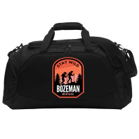 Bozeman Montana Hiking In Nature Active Duffel | Artistshot