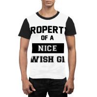 Funny Jewish Tshirt Property Of A Nice Jewish Girl Cute Gift Sweatshir Graphic T-shirt | Artistshot