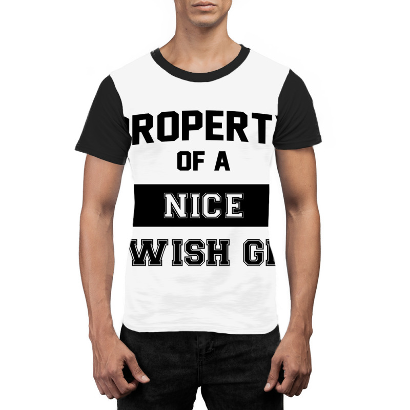 Funny Jewish Tshirt Property Of A Nice Jewish Girl Cute Gift Sweatshir Graphic T-shirt | Artistshot