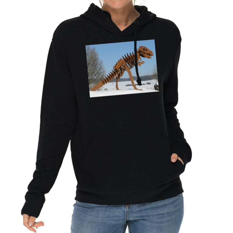 Halloween Dinosaur Skeleton Vintage Halloween Art Trex Cartoon Poster Lightweight Hoodie | Artistshot