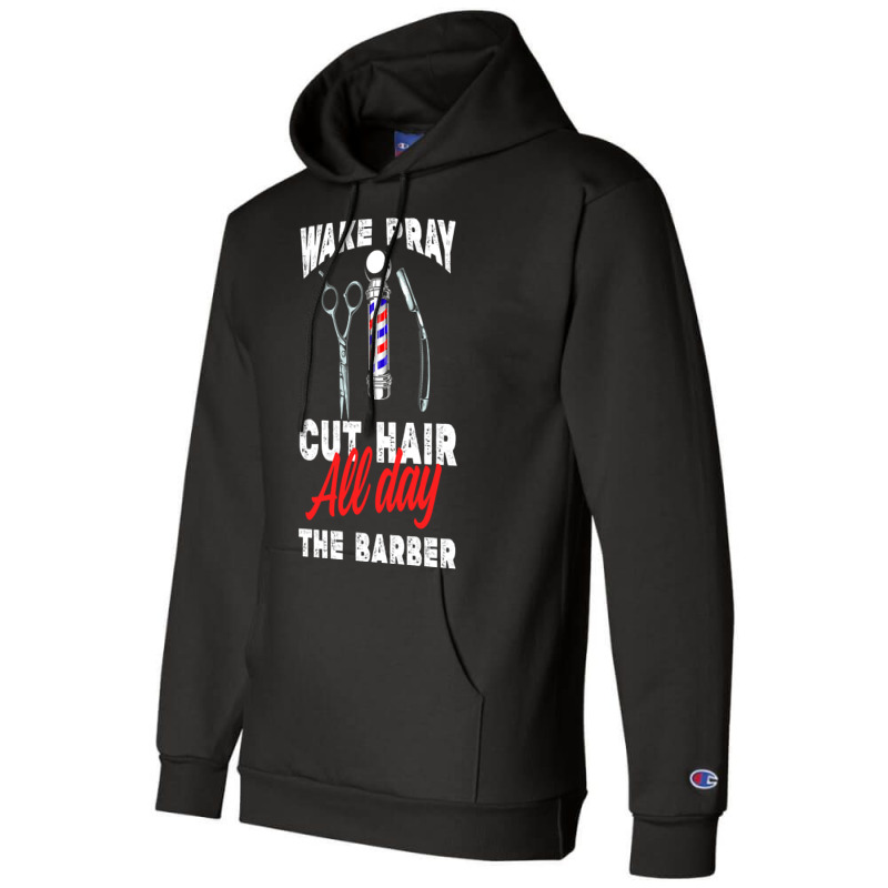 Barber Gift Religious Barber Gifts Christian Catholic Muslim Barber Po Champion Hoodie | Artistshot