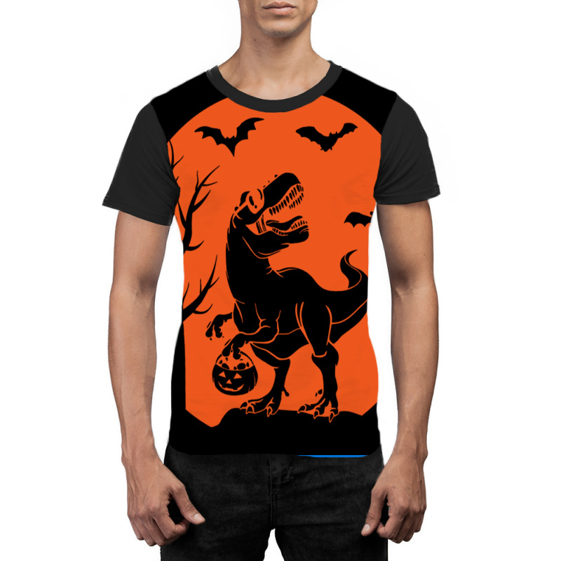 Halloween Dinosaur Tshirtkids Dinosaur Family Halloween Poster Tumblr Graphic T-shirt | Artistshot