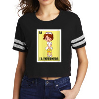 Womens Nurse Hero Lottery Gift - Mexican Lottery La Enfermera V-neck Scorecard Crop Tee | Artistshot