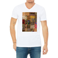 Handmade Arat Poster Blue V-neck Tee | Artistshot