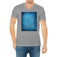 Haters Grunge Acronym Blue Poster V-neck Tee | Artistshot