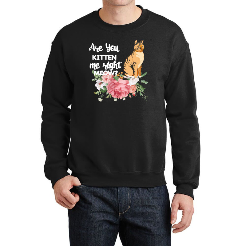 Cat Maine Coon Gift Kidding Kitten Meow Pussycat Crewneck Sweatshirt | Artistshot