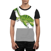 Plesiosaurus Plesiosauria Dinosaur Cute Cartoon Poster Tumblr Graphic T-shirt | Artistshot