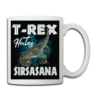 Funny Trex Hates Sirsasana Dinosaur Yoga Poster Gift Coffee Mug | Artistshot