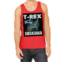 Funny Trex Hates Sirsasana Dinosaur Yoga Poster Gift Tank Top | Artistshot