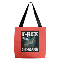 Funny Trex Hates Sirsasana Dinosaur Yoga Poster Gift Tote Bags | Artistshot