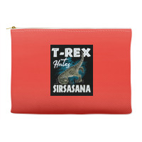 Funny Trex Hates Sirsasana Dinosaur Yoga Poster Gift Accessory Pouches | Artistshot