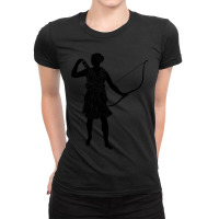 Artemis Greek Goddess Ancient Greek Hunt And Moon Ladies Fitted T-shirt | Artistshot