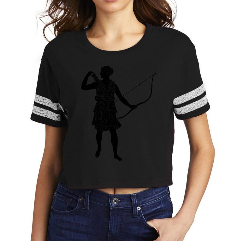 Artemis Greek Goddess Ancient Greek Hunt And Moon Scorecard Crop Tee by fumbledeafness270 | Artistshot