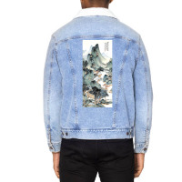 Huayang Celestial Hall By Zhang Daqian Poster Love Unisex Sherpa-lined Denim Jacket | Artistshot