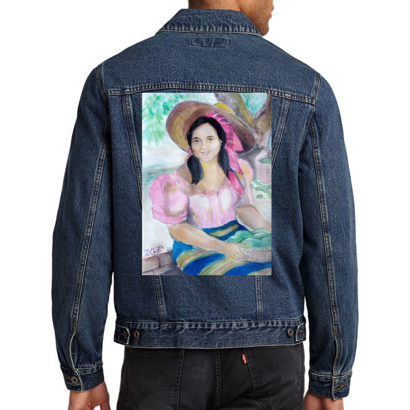 I Am A Filipina Poster Vintage Men Denim Jacket | Artistshot