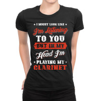 Clarinet In My Head Ladies Fitted T-shirt | Artistshot