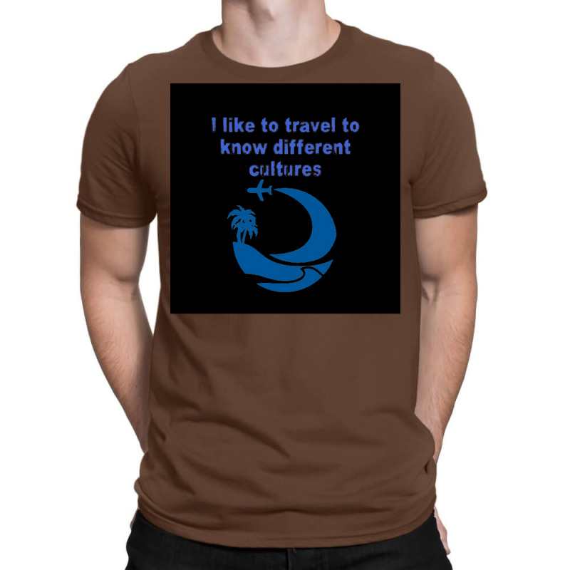 I Like To Travel Everywhere Poster Vintage T-shirt | Artistshot