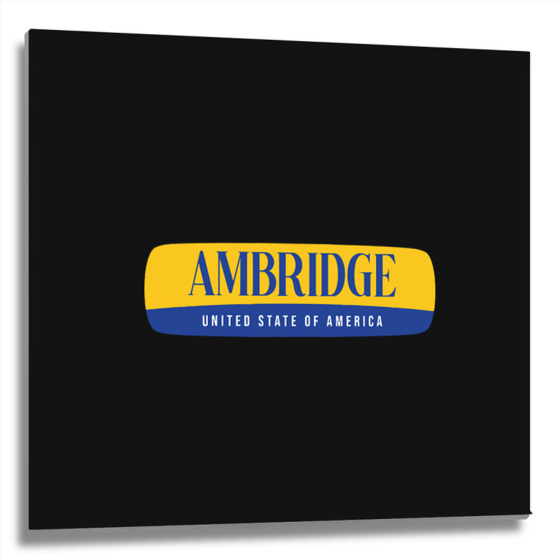 Ambridge City Metal Print Square | Artistshot