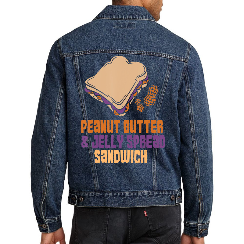 Trending Peanut Butter And Jelly Sandwich Peanut Butter Men Denim Jacket | Artistshot