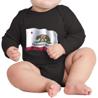 California Flag Long Sleeve Baby Bodysuit | Artistshot