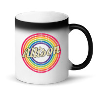 Allison - Retro Rainbow Faded-style Magic Mug | Artistshot