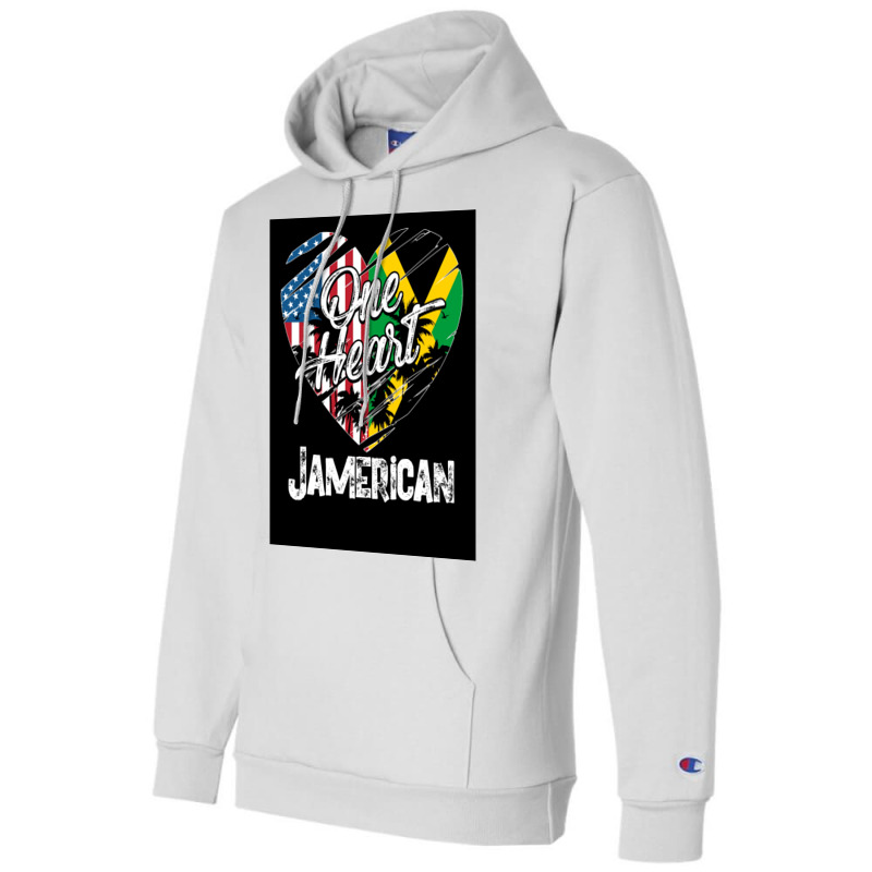 Jamaican American With Jamaican Roots And Culture Poster Boy Champion Hoodie | Artistshot