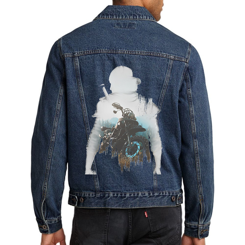 Stop Wasting Time And Start Days Gone Men Denim Jacket | Artistshot