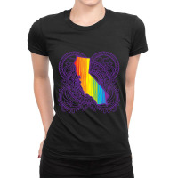 California Mandala Pride Ladies Fitted T-shirt | Artistshot