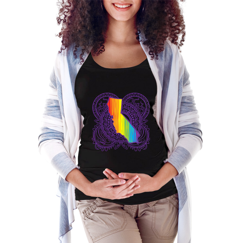 California Mandala Pride Maternity Scoop Neck T-shirt by venbytumny | Artistshot