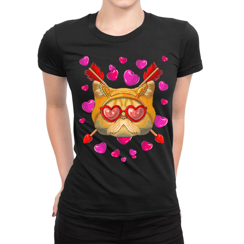 Exotic Shorthair Valentines Day T  Shirt Exotic Shorthair Valentines D Ladies Fitted T-Shirt by gstamm | Artistshot