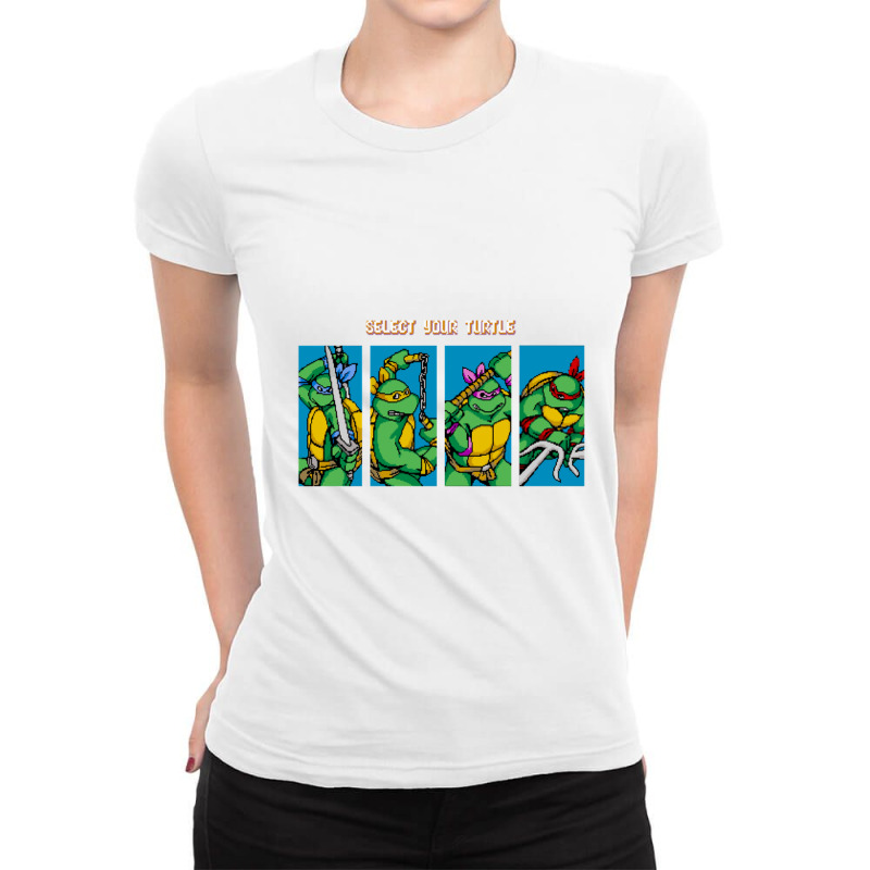 Teenage Mutant Arcade Roster  1 Ladies Fitted T-Shirt by AgustinLimonAlvarado | Artistshot