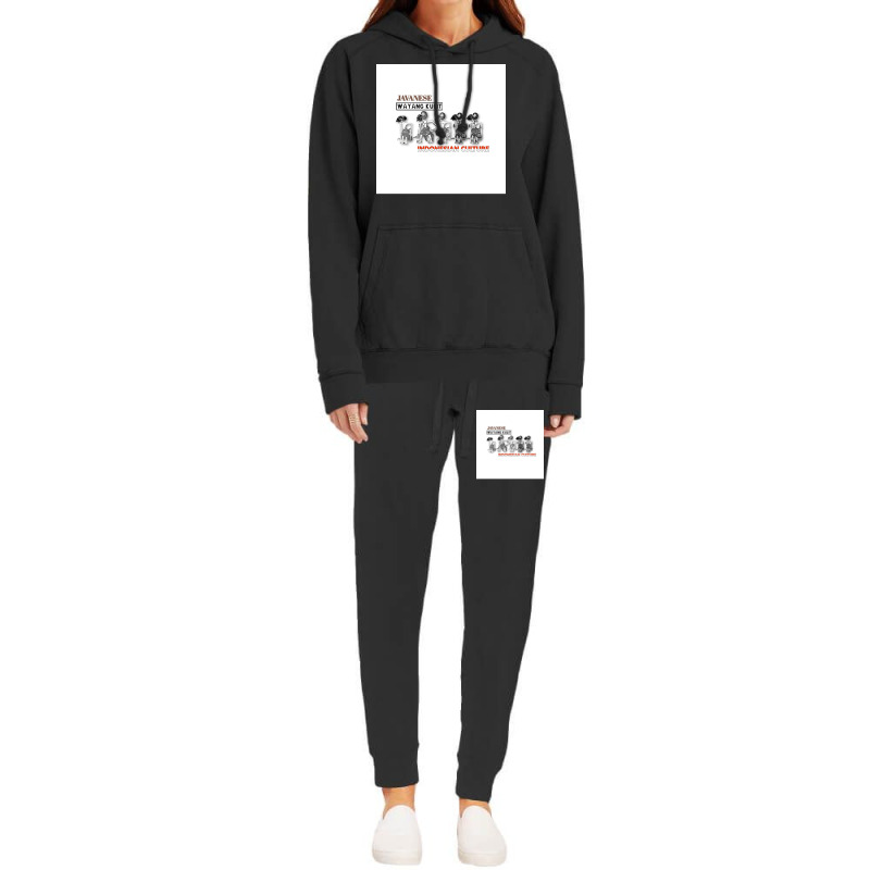 Javanese Wayang Kulit Indonesian Culture Poster Girl Hoodie & Jogger Set | Artistshot