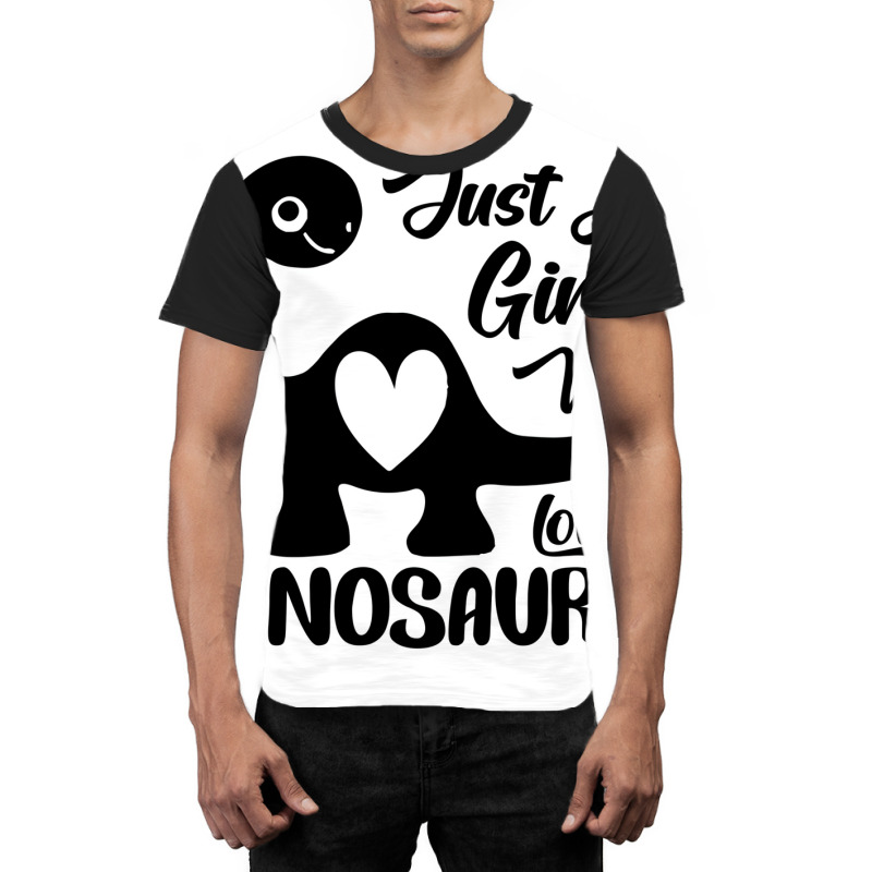 Just A Girl Who Loves Dinosaurs Poster Travel Graphic T-shirt | Artistshot