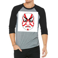 Kabuki Mask Poster Cute 3/4 Sleeve Shirt | Artistshot