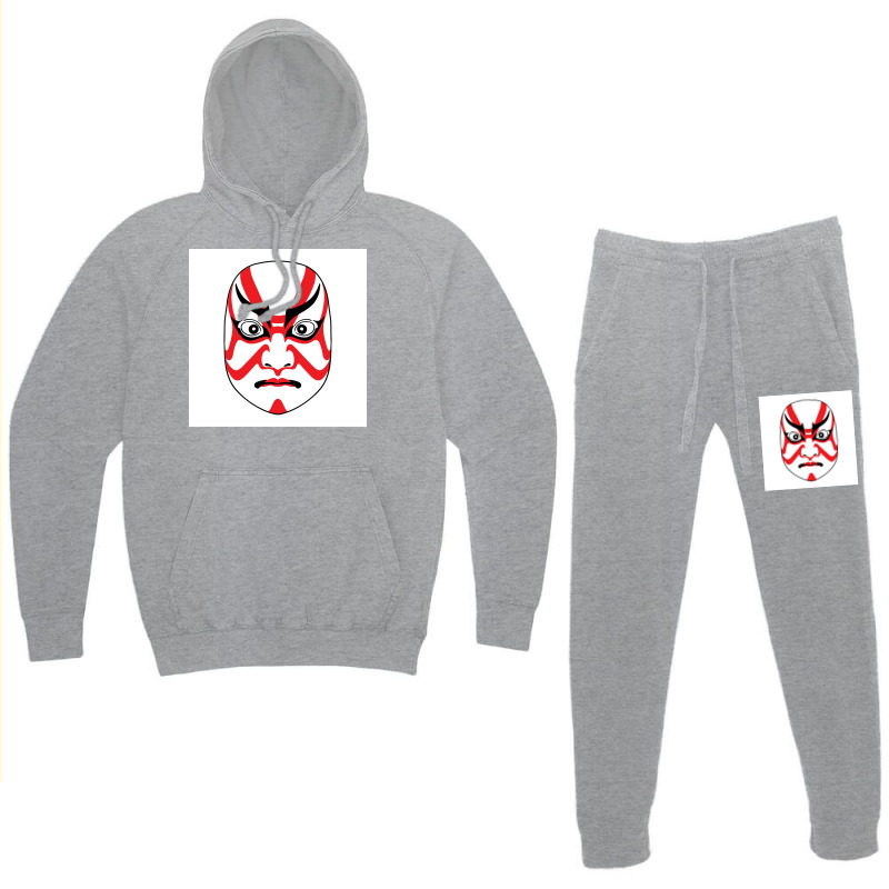 Kabuki Mask Poster Cute Hoodie & Jogger Set | Artistshot