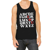 Alphabet Abc I Love You Valentines Day Heart Gifts Tank Top | Artistshot