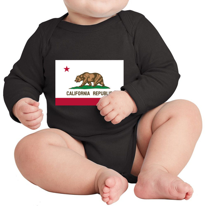 California State Flag Long Sleeve Baby Bodysuit by venbytumny | Artistshot