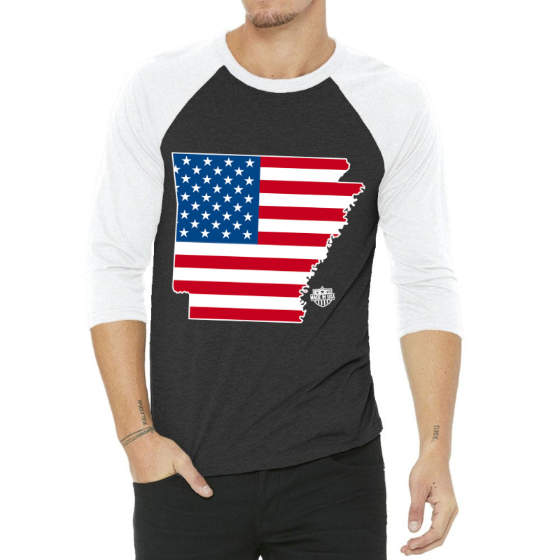 Arkansas Made In The Usa 3/4 Sleeve Shirt | Artistshot