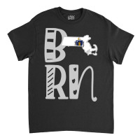 Born Massachusetts In Art Block Letters Classic T-shirt | Artistshot