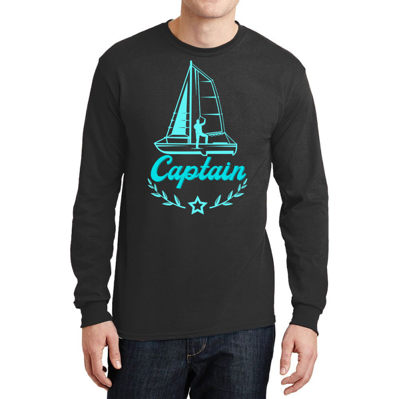 Captain Sailing Ship Sailboat Long Sleeve Shirts | Artistshot