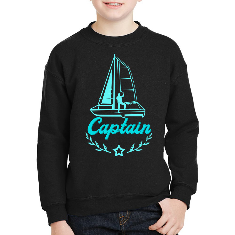 Captain Sailing Ship Sailboat Youth Sweatshirt | Artistshot